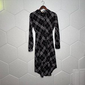 Love Notes Black and White Plaid Dress - Women's Medium